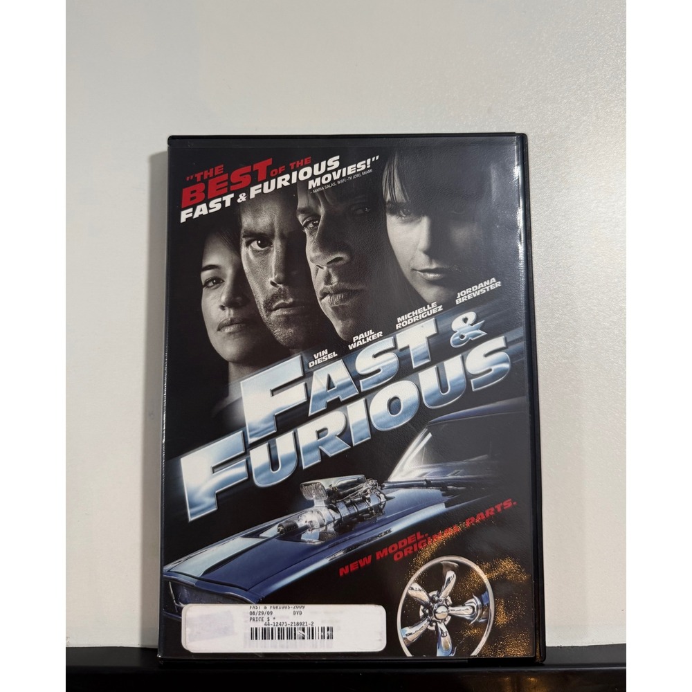 Universal Fast & Furious DVD Movie Unisex OS Black Good 2009 Widescreen Action